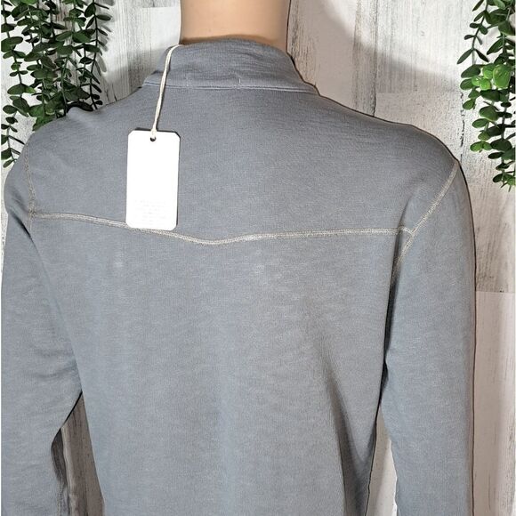 Agave Mock Neck Zip Long Sleeve Shirt - Picture 6 of 9